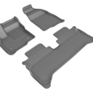 3D MAXpider All-Weather Kagu Gray Row 1ST & 2ND Row Custom Fit For Chevrolet Bolt EUV 2022-2023