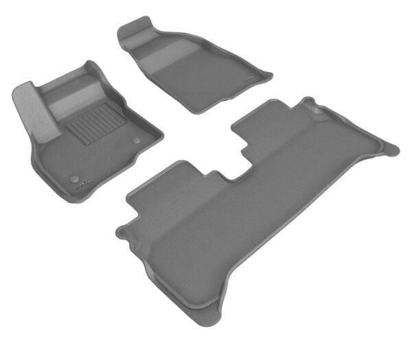 3D MAXpider All-Weather Kagu Gray Row 1ST & 2ND Row Custom Fit For Chevrolet Bolt EUV 2022-2023