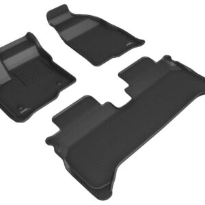 3D MAXpider Custom Fit Front and Rear Kagu Floormats - Black For Chevrolet Bolt EUV 2022-2023