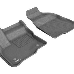 3D MAXpider Custom Fit Kagu 1st Row Floormat – Gray For Chevrolet Bolt Ev 2017-2023