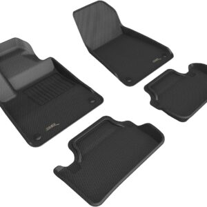 3D MAXpider Custom Fit Kagu Black R1 R2 Floor Mat For Polestar 2 2021-2024