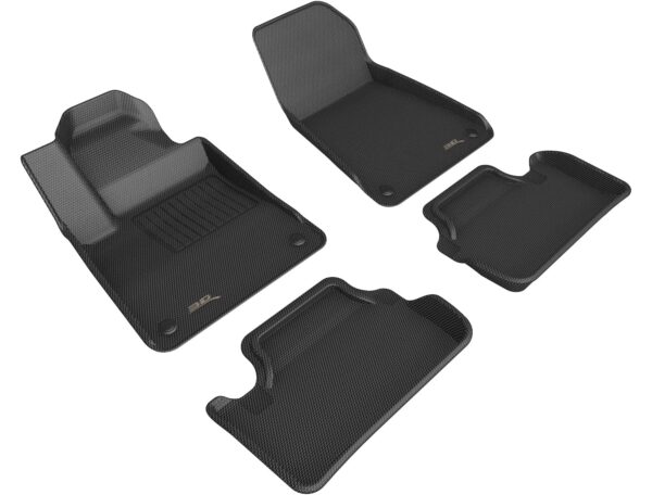 3D MAXpider Custom Fit Kagu Black R1 R2 Floor Mat For Polestar 2 2021-2024