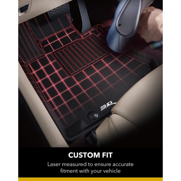 3D MAXpider Full Set Floormats Black For Tesla Model X 2022-2024