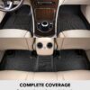 3D MAXpider Kagu 1st & 2nd Row Floormats - Black For Chevrolet Bolt Ev 2017-2023