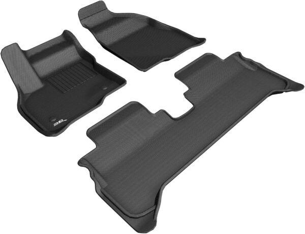 3D MAXpider Kagu 1st & 2nd Row Floormats - Black For Chevrolet Bolt Ev 2017-2023