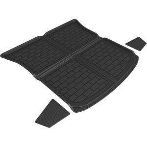 3D MAXpider Kagu Cargo Liner (Black) Upper Rear For Tesla Model Y 5-Seat 2020-2024