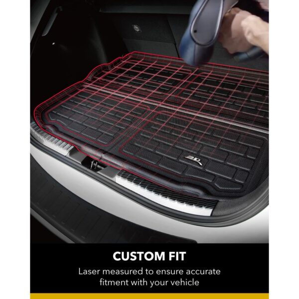 3D MAXpider Kagu Cargo Liner Front Black For Tesla Model Y 2020-2024