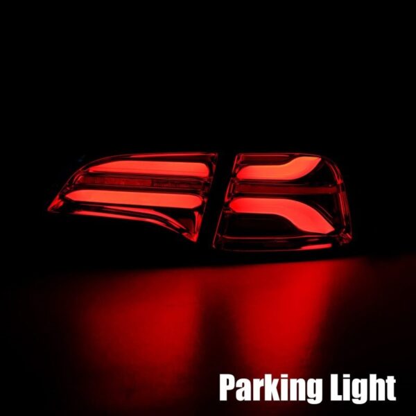 AlphaRex PRO-Series LED Tail Lights Red Smoke For Tesla Model Y 2020-2024 (for amber signal version)