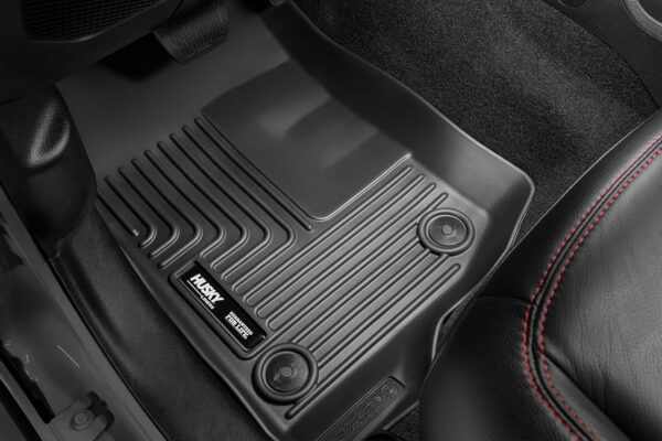 Husky Liners WeatherBeater Front & 2nd Row Floor Liners Black For Rivian R1T 2022-2023