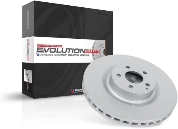 Power Stop Front One Geomet Evolution Coated Rotor For Volvo XC40 2019-2020, 2022 2.0L