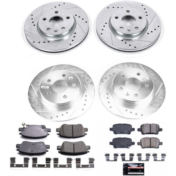 Power Stop Front & Rear Z23 Evolution Sport Brake Kit For Chevrolet Bolt EV 2017-2023