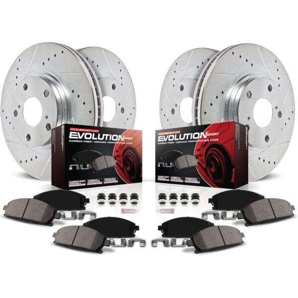 Power Stop Front & Rear Z23 Evolution Sport Brake Kit For Chevrolet Bolt EV 2017-2023