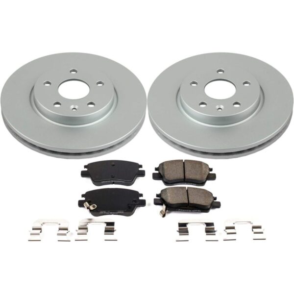 Power Stop Front Z17 Evolution Geomet Coated Brake Kit For Chevrolet Bolt EV 2017-2023