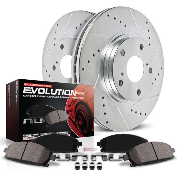 Power Stop Rear Z23 Evolution Sport Brake Kit For Chevrolet Bolt EV 2017-2023