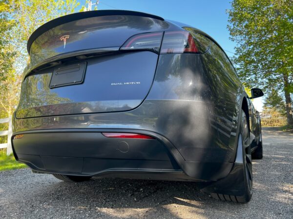 Rally Armor Black Mud Flap - Metallic Black Logo For Tesla Model Y 2020-2024