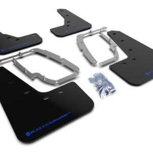 Rally Armor Black UR Mud Flap w/ Blue Logo For 2017-2023 Tesla Model 3