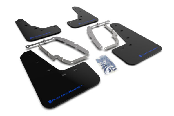 Rally Armor Black UR Mud Flap w/ Blue Logo For 2017-2023 Tesla Model 3