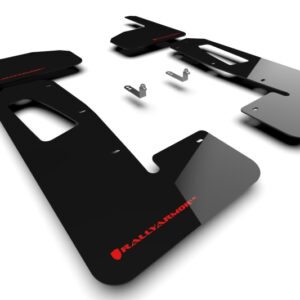 Rally Armor Black UR Mud Flap w/ Red Logo For Rivian R1T 2022-2024