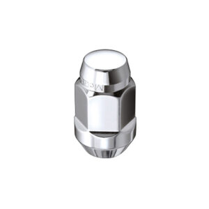 McGard Bulge Cone Seat Style M14X1.5 / 13/16 Hex Lug Nut Box of 100 Chrome For Tesla Model 3/Y/S/X