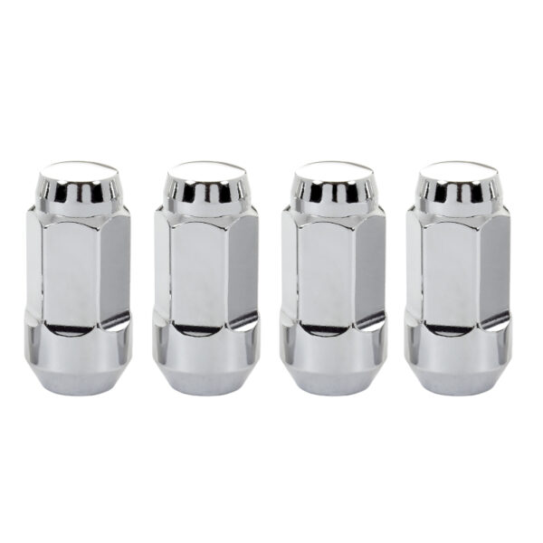 McGard Hex Bulge Cone Seat Style Lug Nut 4-Pack 13/16 Hex Chrome For Tesla Model 3/Y/S/X