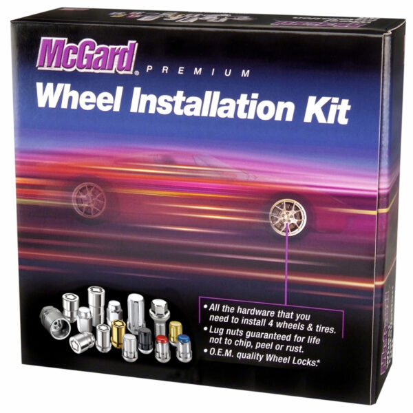 McGard SplineDrive Wheel Install Kit Lug Nuts w/Wheel Locks Black For Tesla Model 3/Y/S/X