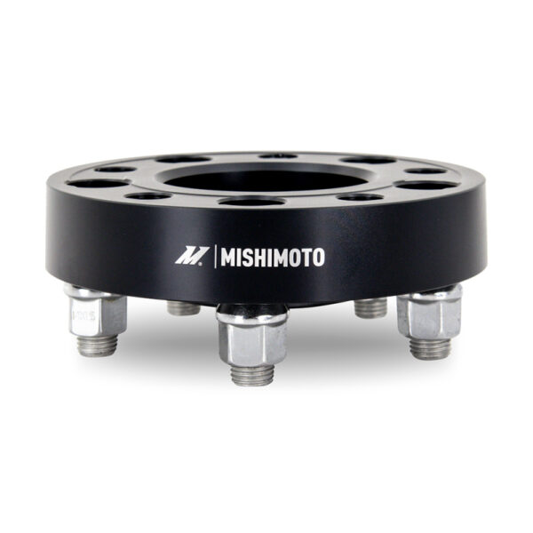 Mishimoto Wheel Spacers 5x114.3 64.1 CB M14x1.5 25mm BK For 2017-2023 Tesla Model 3