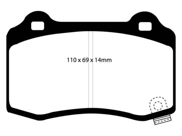 EBC Bluestuff Rear Brake Pads For 2012-2017 Tesla Model S