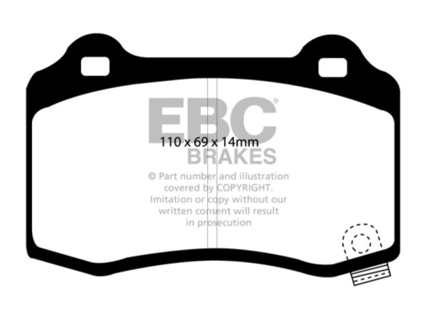 EBC Ultimax2 Rear Brake Pads For 2012-2017 Tesla Model S