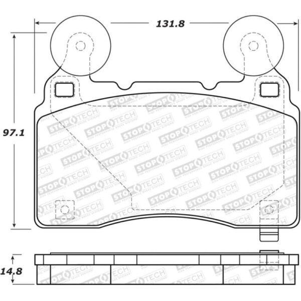 StopTech Front Sport Brake Pads For 2012-2016 Tesla Model S