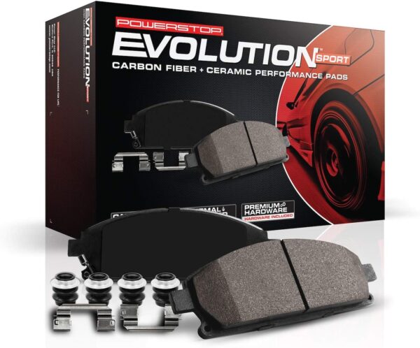 Power Stop Rear Z23 Evolution Sport Carbon Fiber Infused Ceramic Brake Pads For Tesla Model X 2016-2021