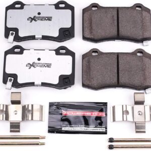 Power Stop Rear Z26 Carbon-Fiber Ceramic Extreme Street Brake Pads For Tesla Model X 2016-2021