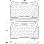 StopTech Front Street Touring Brake Pads For Tesla Model X 2017-1/2021