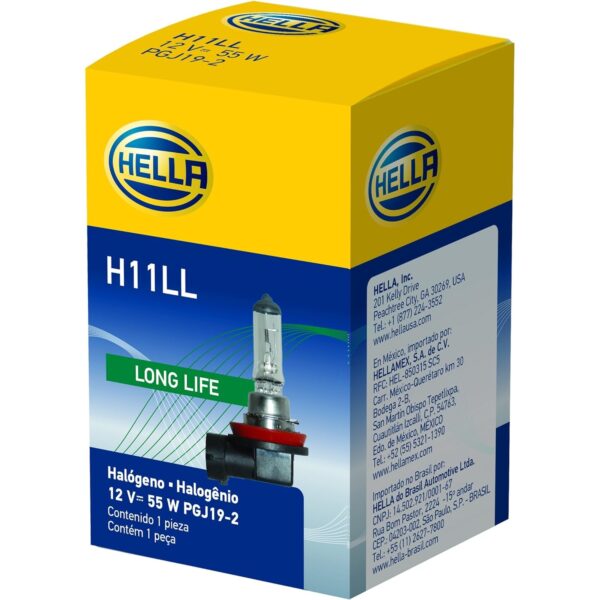 Hella Bulb H11 12V 55W PGJ19-2 T4 Long Life Bulb For BMW i3 2014-2017