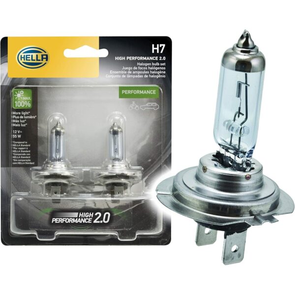 Hella H7 12V 55W PX26D 2.0TB High Performance Halogen Bulbs For BMW i3 2014-2017