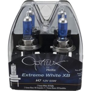 Hella Optilux XB 12V 55W H7 Xenon White Halogen Bulbs For BMW i3 2014-2017