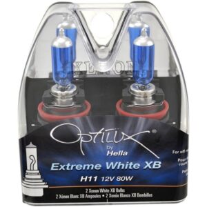 Hella Optilux XB Extreme H11 12V 80W Xenon White Halogen Bulbs For BMW i3 2014-2017