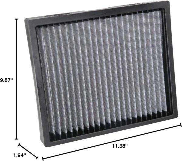 K&N Premium Washable Replacement Cabin Air Filter For Chevrolet Bolt Ev 2017-2023