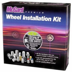 McGard Black Cone Seat Lug Bolt Wheel Installation Kit w/Locks For BMW i8 2014-2020