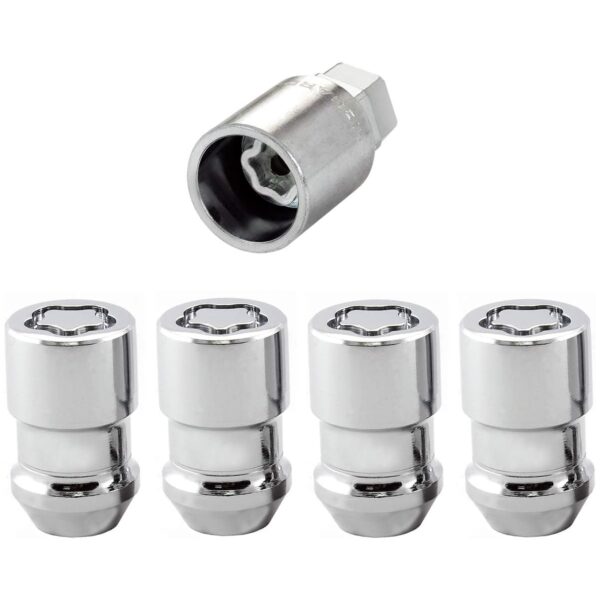 McGard Wheel Cone Seat Lock Nut Set - 4pk. Dual Hex Chrome for Chevrolet Bolt Ev 2017-2023