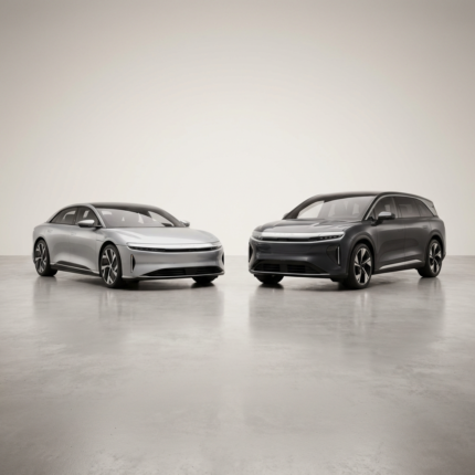 Lucid electric vehicle lineup