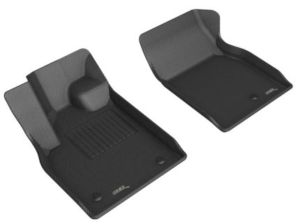 2021-2023 Ford Mustang Mach-E Kagu Front Row Floor Mats Black - 3D MAXpider L1FR13811509