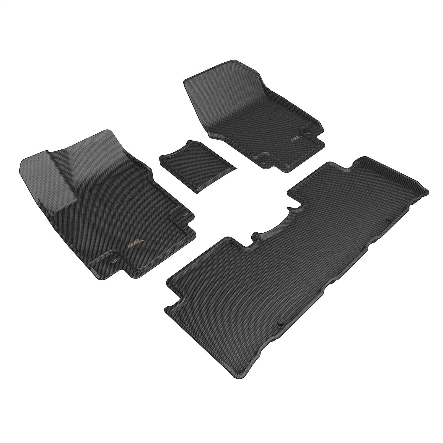 2022-2023 Hyundai Ioniq 5 Kagu First and Second Row Floor Mats Black - 3D MAXpider L1HY12501509 2022-2023 Hyundai Ioniq 5 Kagu First and Second Row Floor Mats Black - 3D MAXpider L1HY12501509