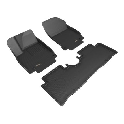 2025-2026 Hyundai Ioniq 5 N Kagu First and Second Row Floor Mats Black - 3D MAXpider L1HY17201509