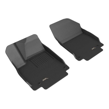 2025-2026 Hyundai Ioniq 5 N Kagu Front Row Floor Mats Black - 3D MAXpider L1HY17211509