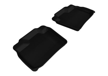 2013-2019 Nissan Leaf Kagu Second Row Floor Mats Black - 3D MAXpider L1NS09321509