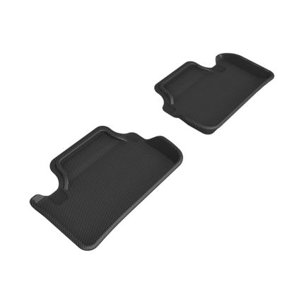 2021-2024 Polestar 2 Kagu Second Row Floor Mats Black - 3D MAXpider L1PS00021509