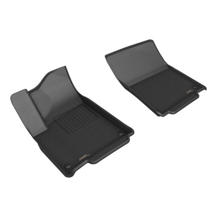 Rivian R1T 2024 Kagu Front Row Floor Mats Black - 3D MAXpider L1RI00411509