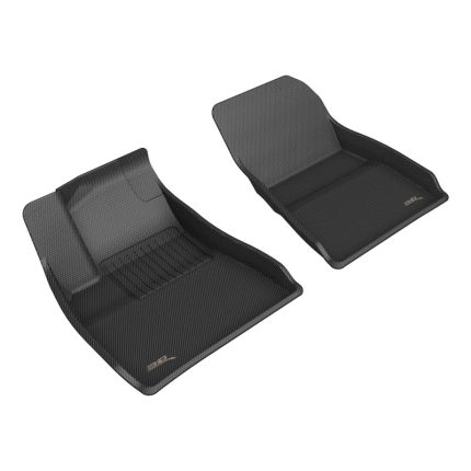 2024+ Tesla Model 3 Kagu Front Row Floor Mats Black - 3D MAXpider L1TL06911509