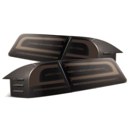 Tesla Model S 2012-2021 LUXX LED Tail Lights Black - AlphaRex 601120