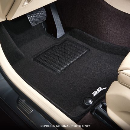 2021-2023 Tesla Model S Elegant First and Second Row Floor Mats Black - 3D MAXpider L1TL03804709